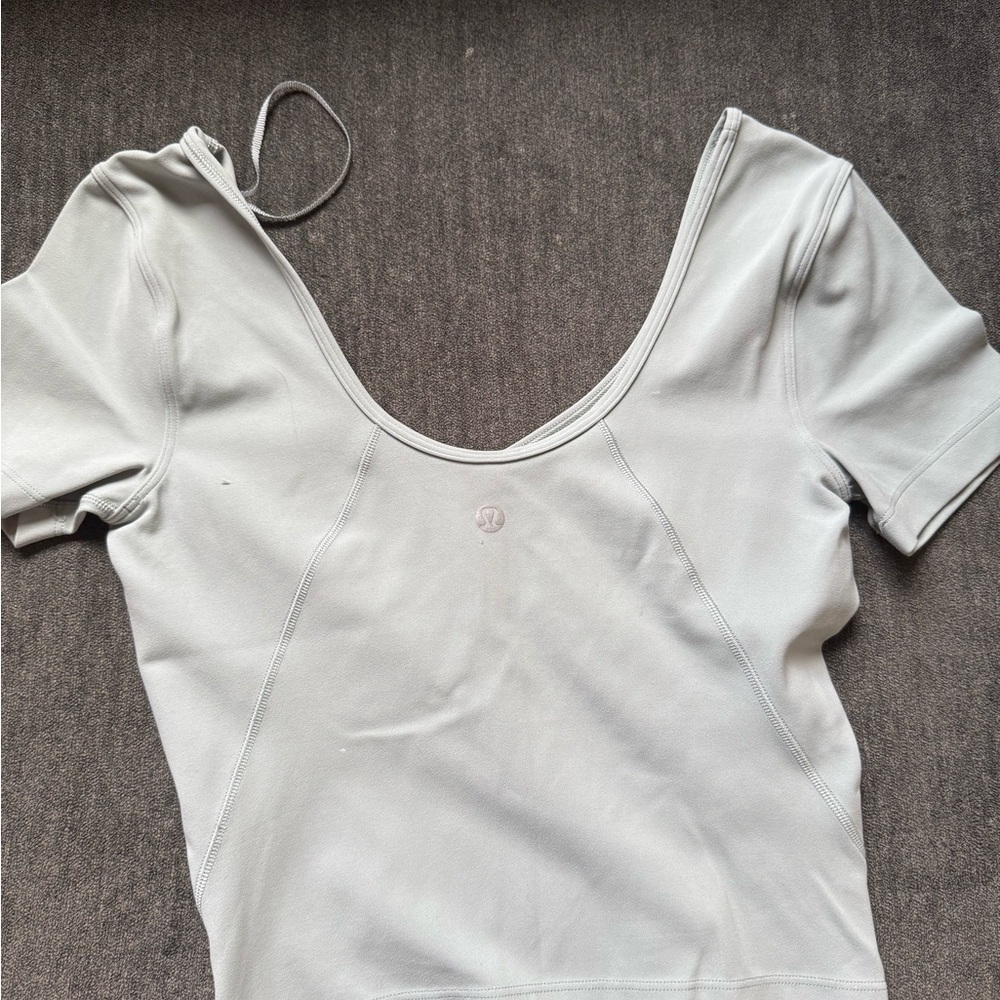lululemon athletica Women's Light Gray Bodysuit